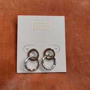 Nordstrom Gold and Silver Earrings with Timeless Design